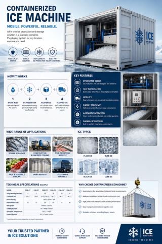 Qu’est-ce qu’une Machine à Glace Conteneurisée ? Avantages, Applications et Guide de Choix
